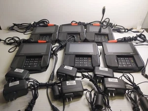 Lot of 6 Ingenico Lane 7000 Credit Card Terminal W/ Stylus -With  Power adapters - Picture 1 of 2
