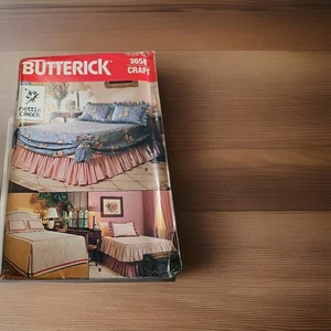 VTG BUTTERICK 3658 Nettle Creek PATTERN 4 Bedspreads 4 Looks 1980's Style Uncut - Picture 1 of 6