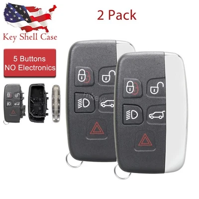 2 for 2012-2017 Land Rover Range Rover Evoque Smart Key Fob Remote Shell Case - Image 1 of 4