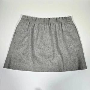 J.Crew grau Tweed Rock Gummibund Taschen Karriere Freizeit Gr. 20 - Bild 1 von 9