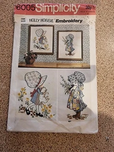 6005 Simplicity Transfermuster Holly Hobbie Stickerei Vintage 70er Jahre - Bild 1 von 5