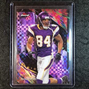 2024 Topps Finest NFL RANDY MOSS Base Purple Checkerboard Refractor 19/99 - Picture 1 of 1
