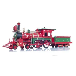 Modelo Tren Navidad Hecho a Mano Metal - Imagen 1 de 7