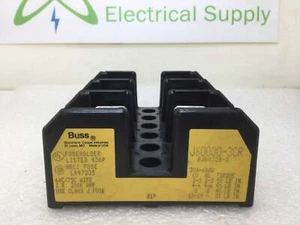Portafusibles Bussman Cooper J60030-3CR 30 Amp 600V - Imagen 1 de 4