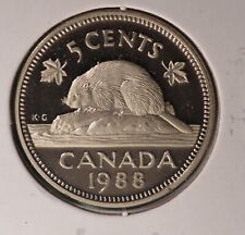1988 Canada Five Cents - PROOF  - X-1757  🇨🇦