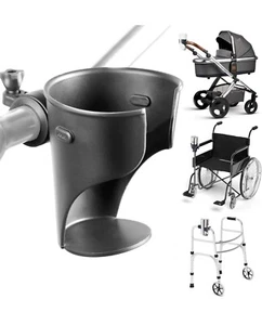 Universal For Wheelchair Walker Rollator Bike Stroller Beverage Cup Holder - Picture 1 of 8