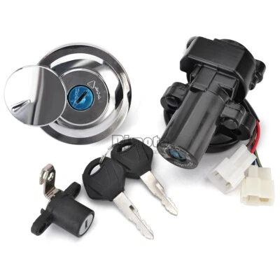 Fuel Gas Cap Ignition Switch Seat Lock Key For Yamaha XVS950 Midnight Star 09-12 Foto 1 de 4