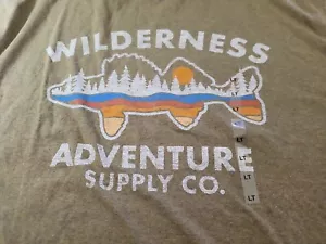 Sonoma Big&Tall Men's T-shirt "Wilderness Adventure Supply Co" Size LT NWT - Picture 1 of 9