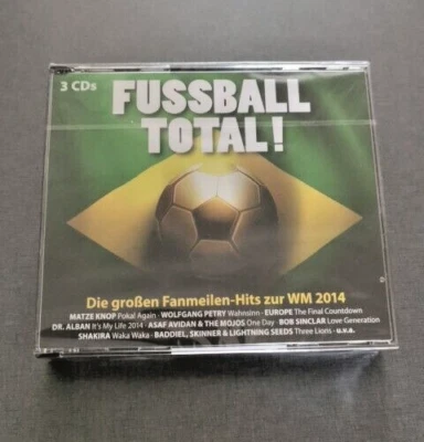 3 CD Fussball Hits Total 60 Party Fanmeile Songs Shakira Disco Boys Europe ++Neu - Bild 1 von 3