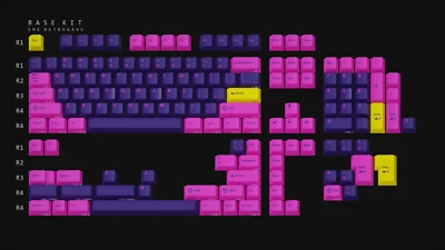 GMK Retrowave Base Kit - Sealed/BNIB Keycap Set - Image 1 of 3