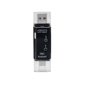 3 in 1 Type C / USB 2.0 / Micro USB SD TF Memory Card Reader OTG Adapter Type-C - Picture 1 of 8