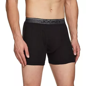 Jockey 8009 Men's Pouch Boxer Brief Underwear Soft Cotton Boxer Briefs Pack Of 4 - Picture 1 of 3