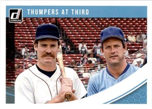 2018 Panini Donruss Thumpers At Third George Brett/Wade Boggs 11223 #219