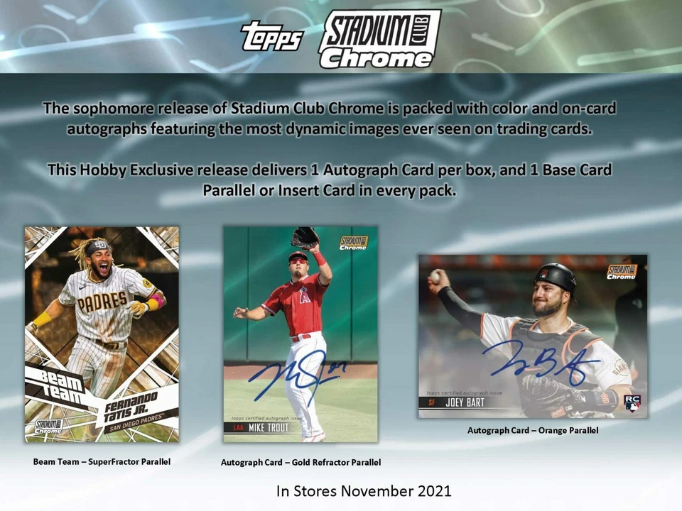 2021 Topps Stadium Club Chrome You Pick Complete Your Set (1-150)  - Image 1 of 1