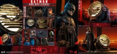Figura Hot Toys 1/6 MMS641 THE BATMAN 2022 BATMAN AND BAT-SIGNAL versión de lujo nueva Foto 1 de 4