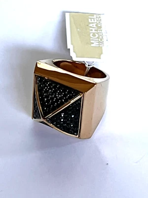 Michael Kors MKJ2904 Glam Rock Pave Pyramid Ring Size 8 STORE DISPLAY $115 - Image 1 of 4