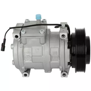 Air Conditioner Compressor w/ Clutch For Jeep Grand Cherokee 93-98 Wrangler 1999 - Foto 1 di 9