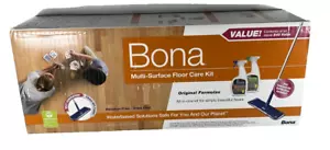 NEW Bona Multi Surface Floor Care Kit Tele Pole Pads 2x 22oz Bottles +MORE READ! - Picture 1 of 7