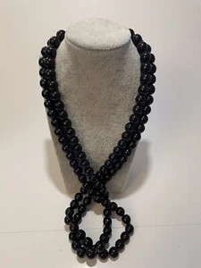 Damen Halskette Holzschmuck Holzkette Modeschmuck 1,5 meter lang - Bild 1 von 3