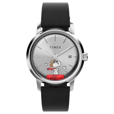 Timex Marlin Peanuts Flying Ace Snoopy Limited Edition Automatic Watch TW2W49600 - image 1 of 4