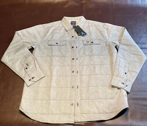 Antigua NHL button down quilted jacket shirt, Mens Large, Pittsburgh Penguins - Picture 1 of 12