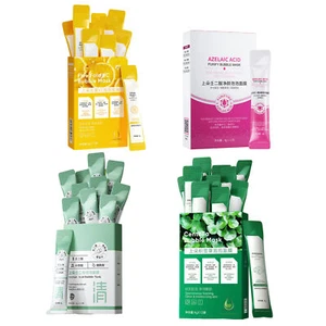 Centella Asiatica Bubble Facial Mask Foaming Face For Deep Pore Clean+Free Brush - Picture 1 of 16