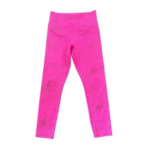 Zyia Light N Tight Leggings Hot Pink Stay Gold 7/8 Length 6-8 Mid Rise High Rise - Picture 1 of 5