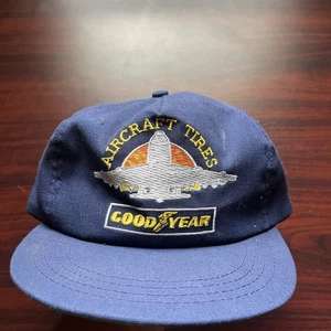 Vintage Goodyear #1 In Racing Aircraft Tires Hat Made In USA 80s 90s - Picture 1 of 3