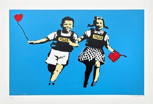 BANKSY/NOT BANKSY - Jack and Jill 2/5 - Original spray paint, certificate - Picture 1 of 6