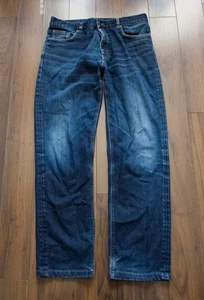 Prada Jeans Button Fly Size 34x30.5 Dark Blue  **54Dg0722p - Picture 1 of 8