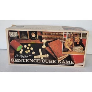 Scrabble Brand Sentence Cube Game Complete Vintage 1971 - Picture 1 of 8
