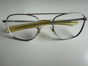Vintage Randolph Engineering Eyeglass Frames Only Metal Pilot Aviator USA 5 1/2 - Picture 1 of 12