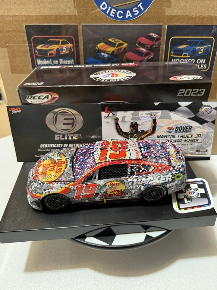 Martin Truex Jr. ELITE #19 Bass Pro Shops Dover Win 2023 1/24 Nascar Diecast - Image 1 of 4
