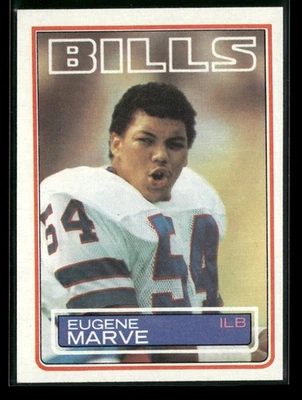 1983 Topps #227 Eugene Marve Buffalo Bills - Image 1 of 2