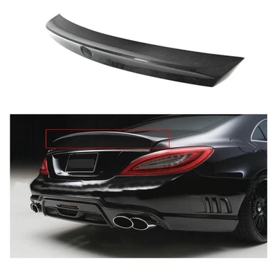 WD Real Carbon Fiber Rear Spoiler Wing For Mercedes Benz CLS Class W218 11-2019 Foto 1 de 4