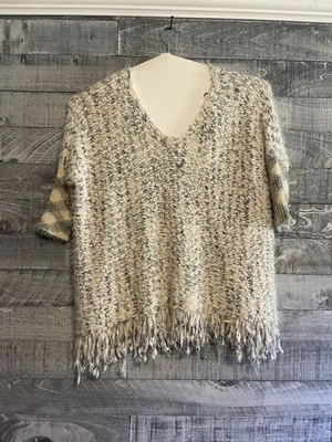 Suéter Pullover Umgee Para Mujer S/M Gran Tamaño Grueso Tejido con Flecos Foto 1 de 4