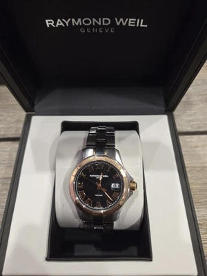 Raymond Weil 39 mm Parsifal 2970-SG5-00208 Black Dial, Steel with 18k Gold Bezel - Image 1 of 4