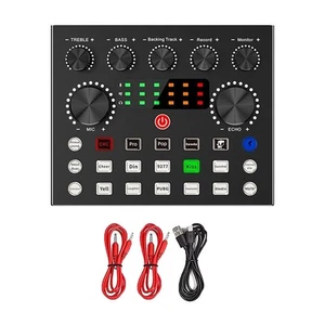 V8S Live External Sound Card Voice Changer Sound Card with Multiple Sound8897 - Afbeelding 1 van 10