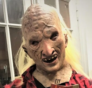 WRONG TURN Three Fingers LATEX MASK Monster Halloween HORROR WEARBLE Fancy ART - Picture 1 of 21