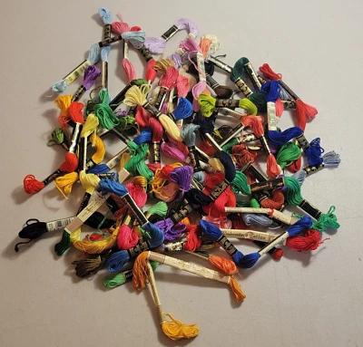 DMC Floss Lot Embroidery Thread Skeins 50+ (See Description) - Image 1 of 2