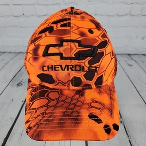 Chevrolet Chevy Pajarita Logo Blaze Naranja Camuflaje Gorra Sombrero Correa - Imagen 1 de 9
