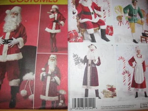 Pattern SANTA CLAUS ms Claus S-L XL-XXXL or Santa Elf Ms Claus XS-M L-XL New - Picture 1 of 8
