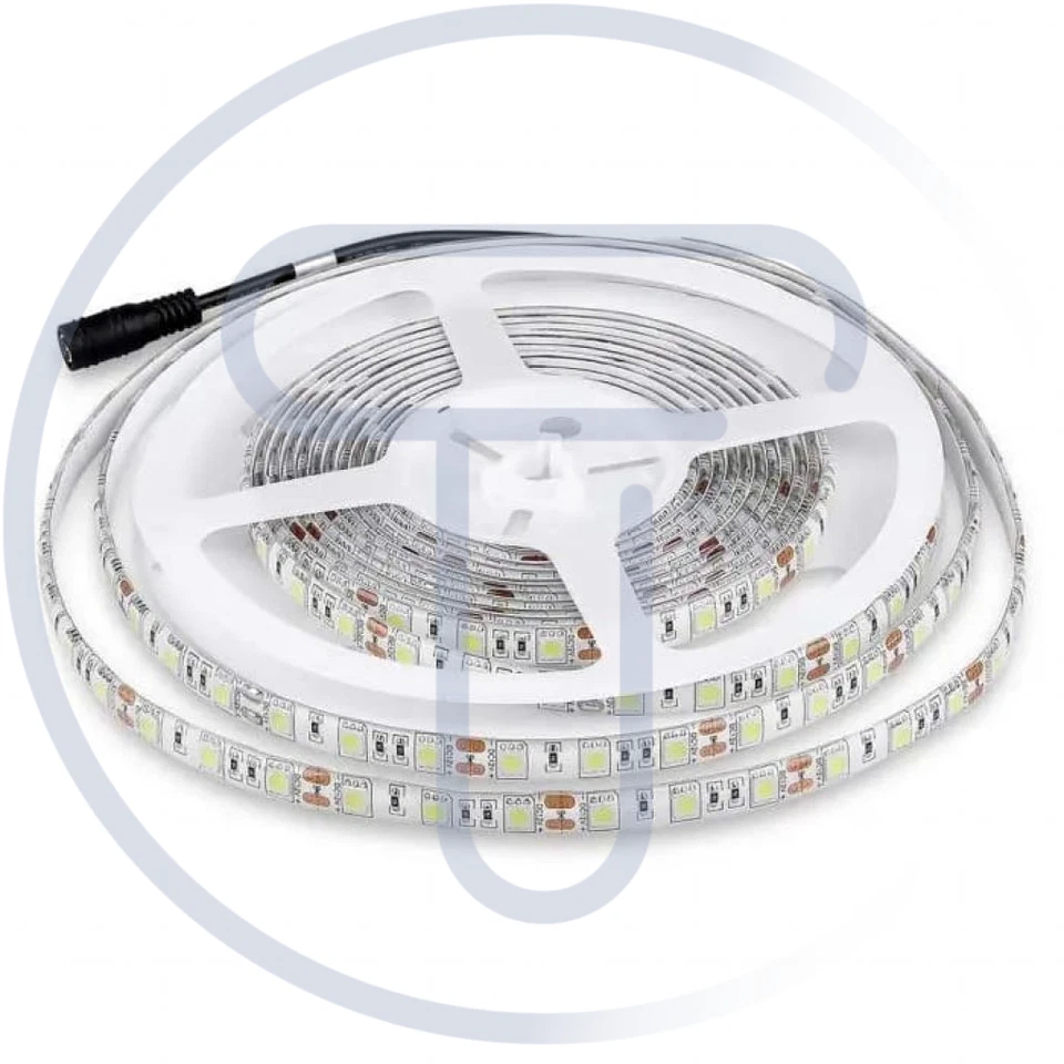 Striscia led 12V V-tac 212155 vt-5050-5 metri-RGB 7W/M IP65