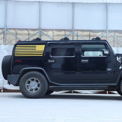 Желтый флаг США багажник окно стекла графическая наклейка винилы подходит Hummer H2 2003-09 - Изображение 1 из 4
