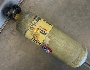 Scott 4500PSI 45MIN SCBA Kohlefaser Flasche Luftgewehr Zylinder CGA347 Ventil 2008 - Bild 1 von 5