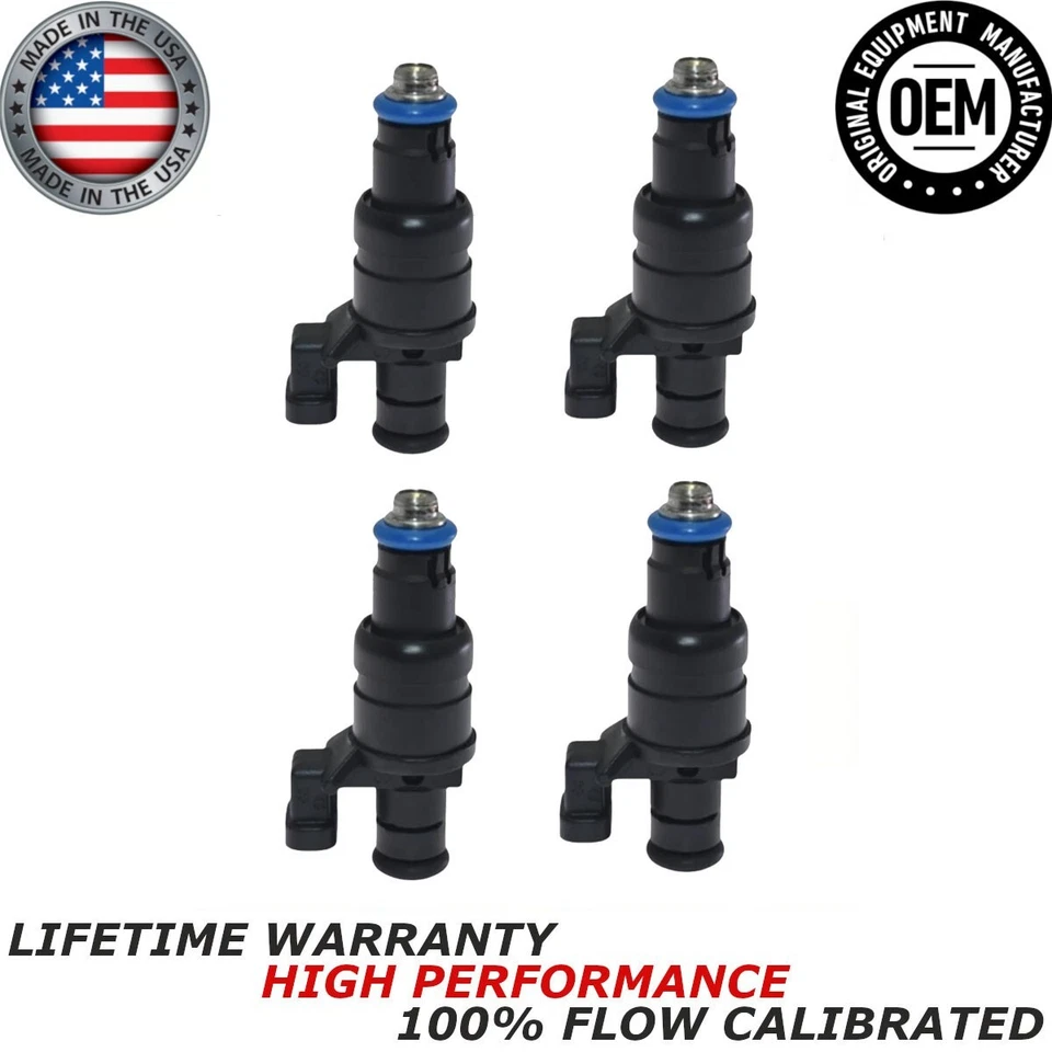 4x Inyectores de combustible Siemens OEM para Chevrolet Malibu 2002-05 Saturn L300 12564446 Foto 1 de 4