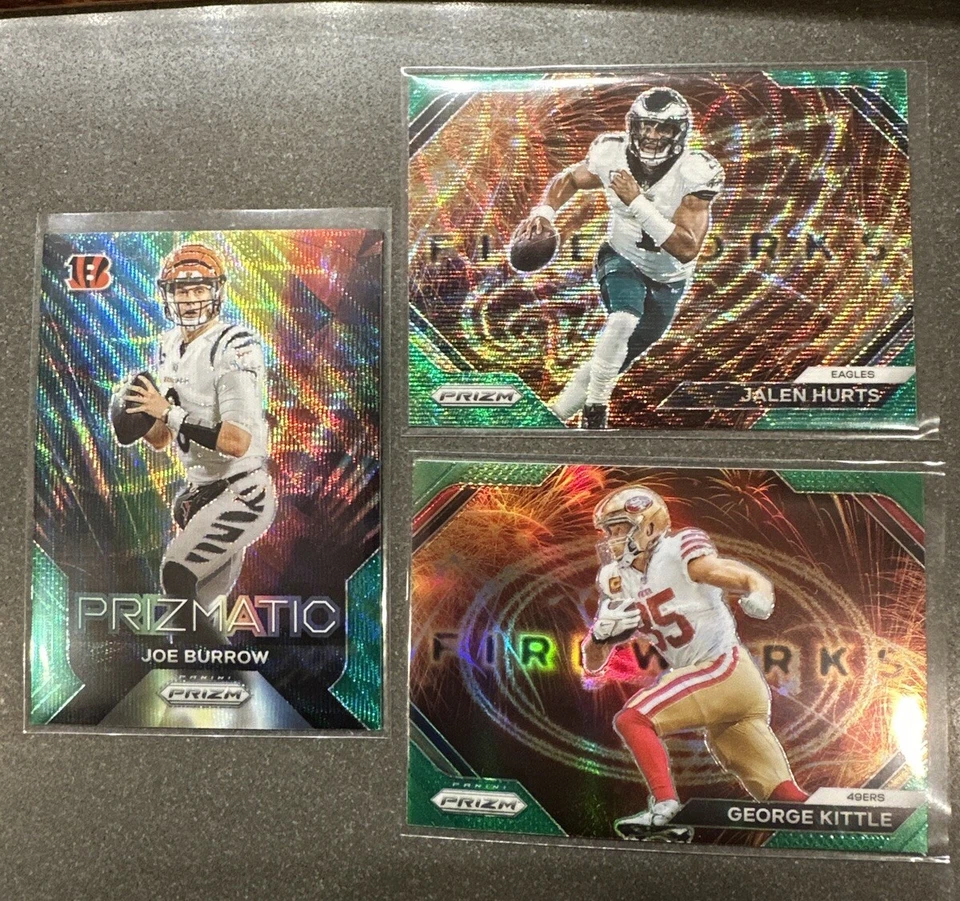 2023 Panini Prizm Football Green Wave/Green Prizm Insert Pick your Card Veterans - Image 1 of 1