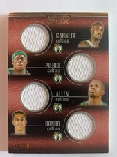 2007-08 Topps Luxury Box #QR-14 Quad Relics /99 Garnett/Pierce/Allen/Rondo- Rare