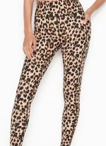 Victoria Secret leopard leggings with pockets women Size 16 - Picture 1 of 9