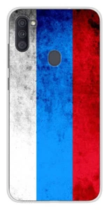 Coque en silicone imprimée compatible Samsung Galaxy A11 Drapeau Russie - Photo 1 sur 3